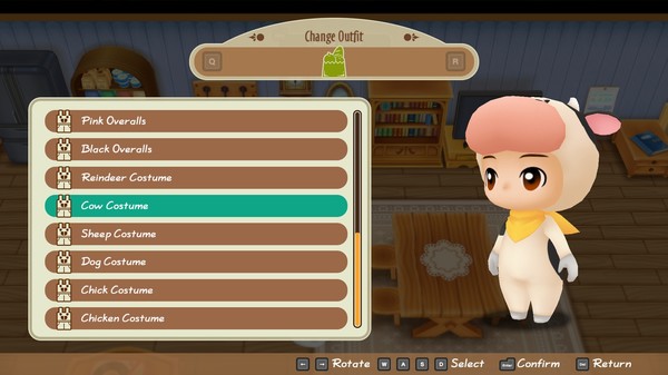 KHAiHOM.com - STORY OF SEASONS: Friends of Mineral Town - Cow Costume