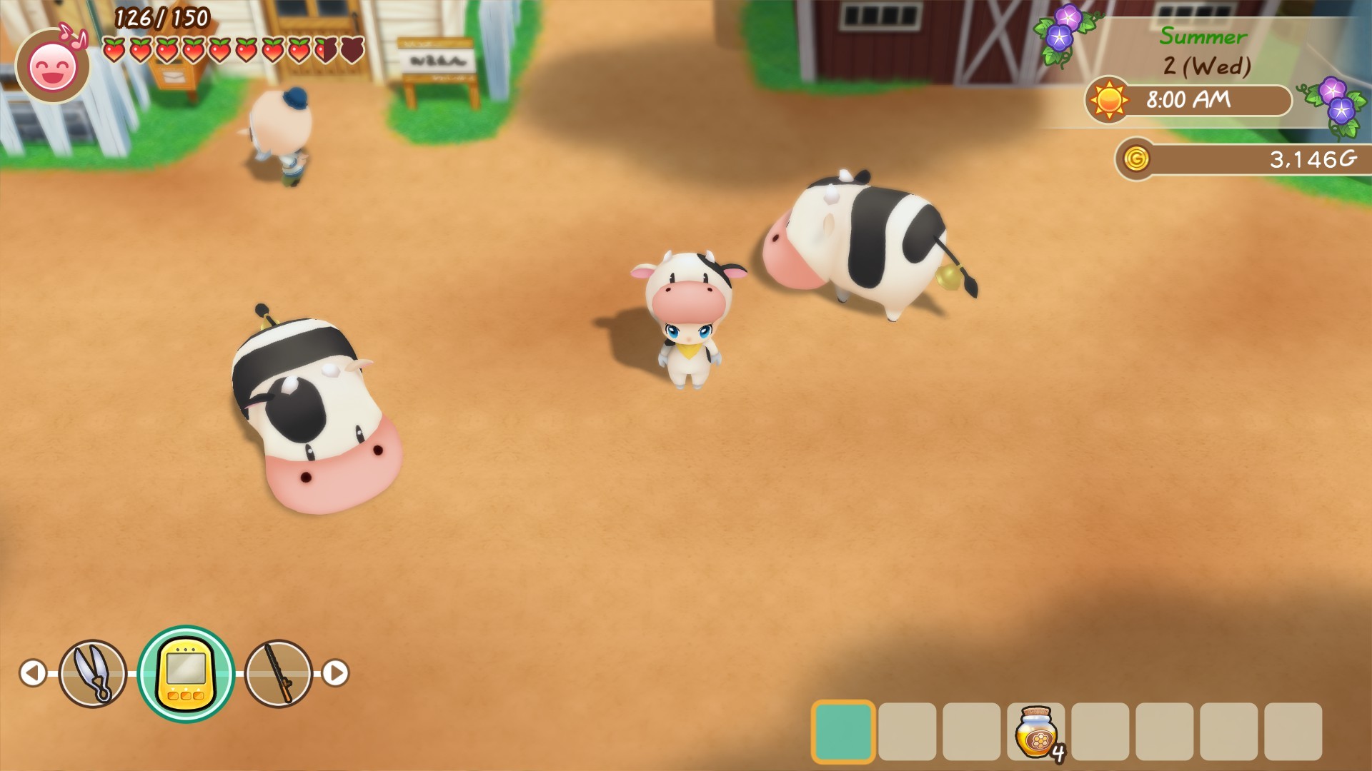 Скидка на STORY OF SEASONS. Friends of Mineral Town. Cow Costume