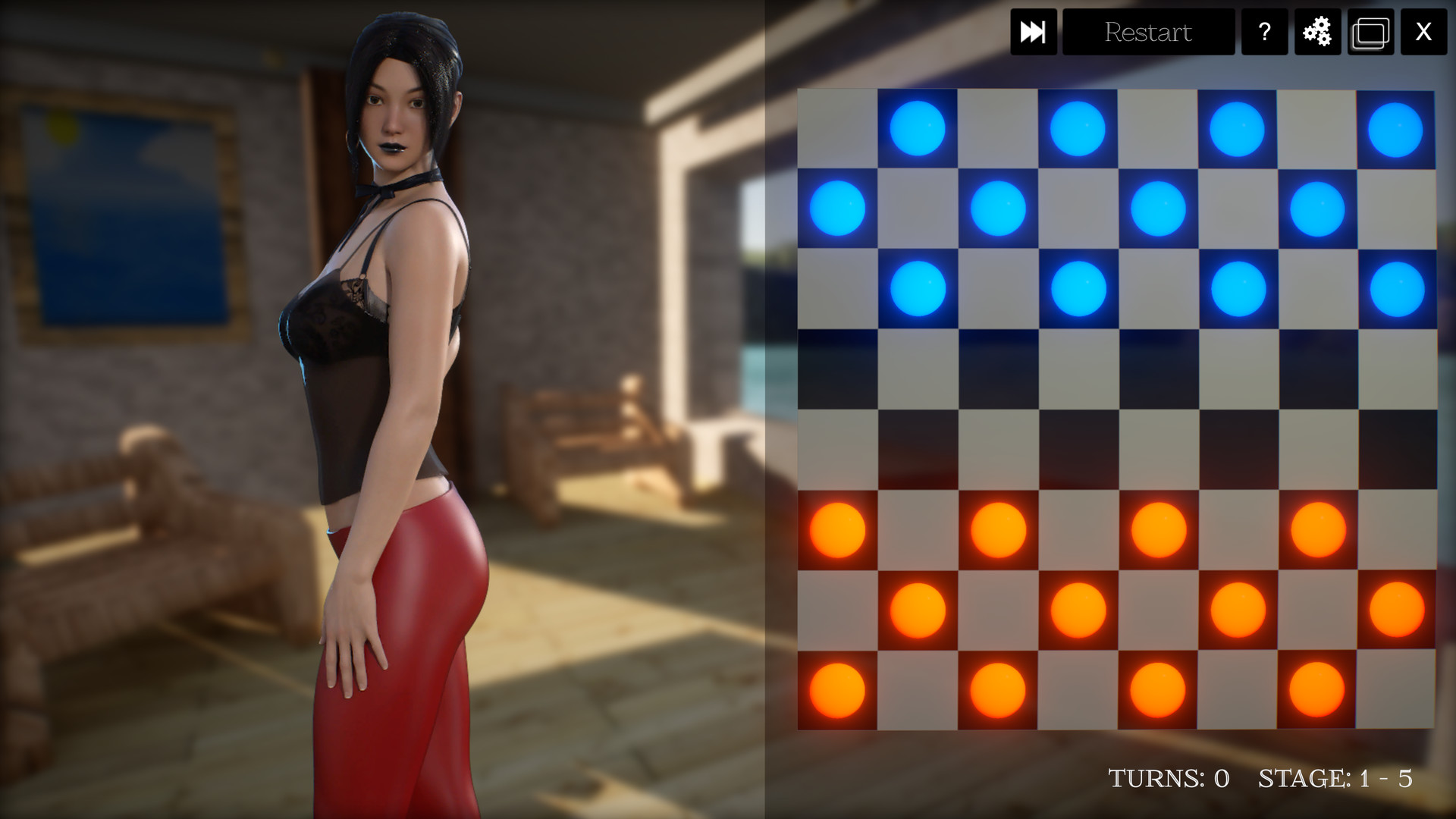 3D Hentai Checkers #0