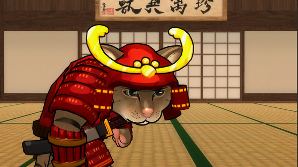 Fight Of Animals - Samurai Costume/Walking Cat