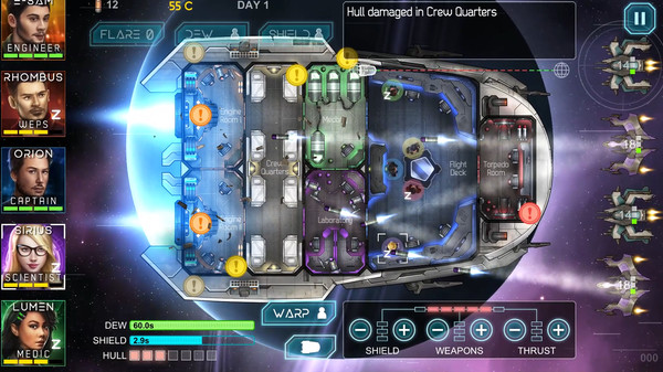 скриншот Heliconian - Starship Crew Control 1