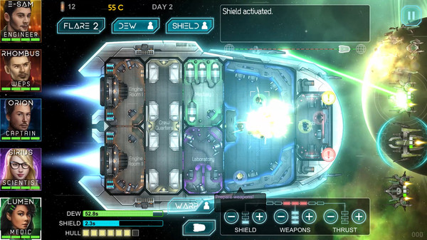 скриншот Heliconian - Starship Crew Control 0