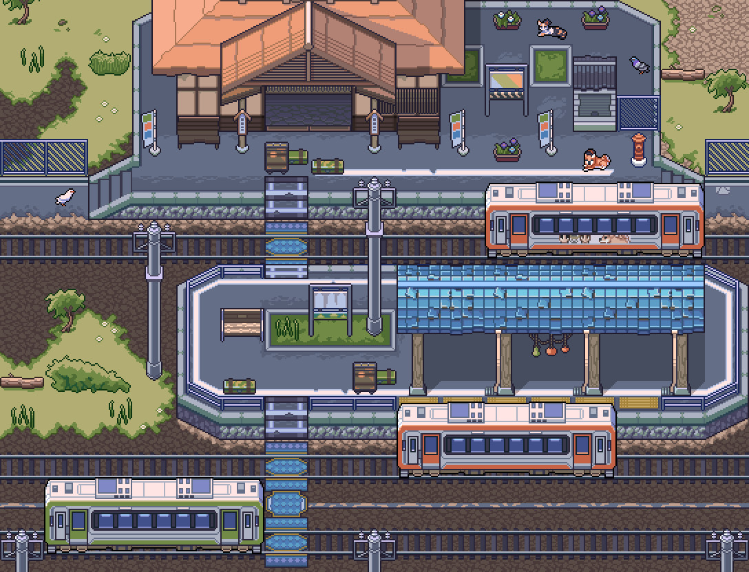 RPG Maker VX Ace - Train Station Asset Pack Featured Screenshot #1