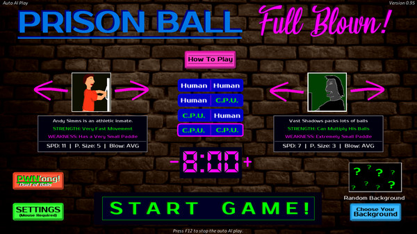 Prison Ball - Auto Play All Day! Full AI Add On for steam