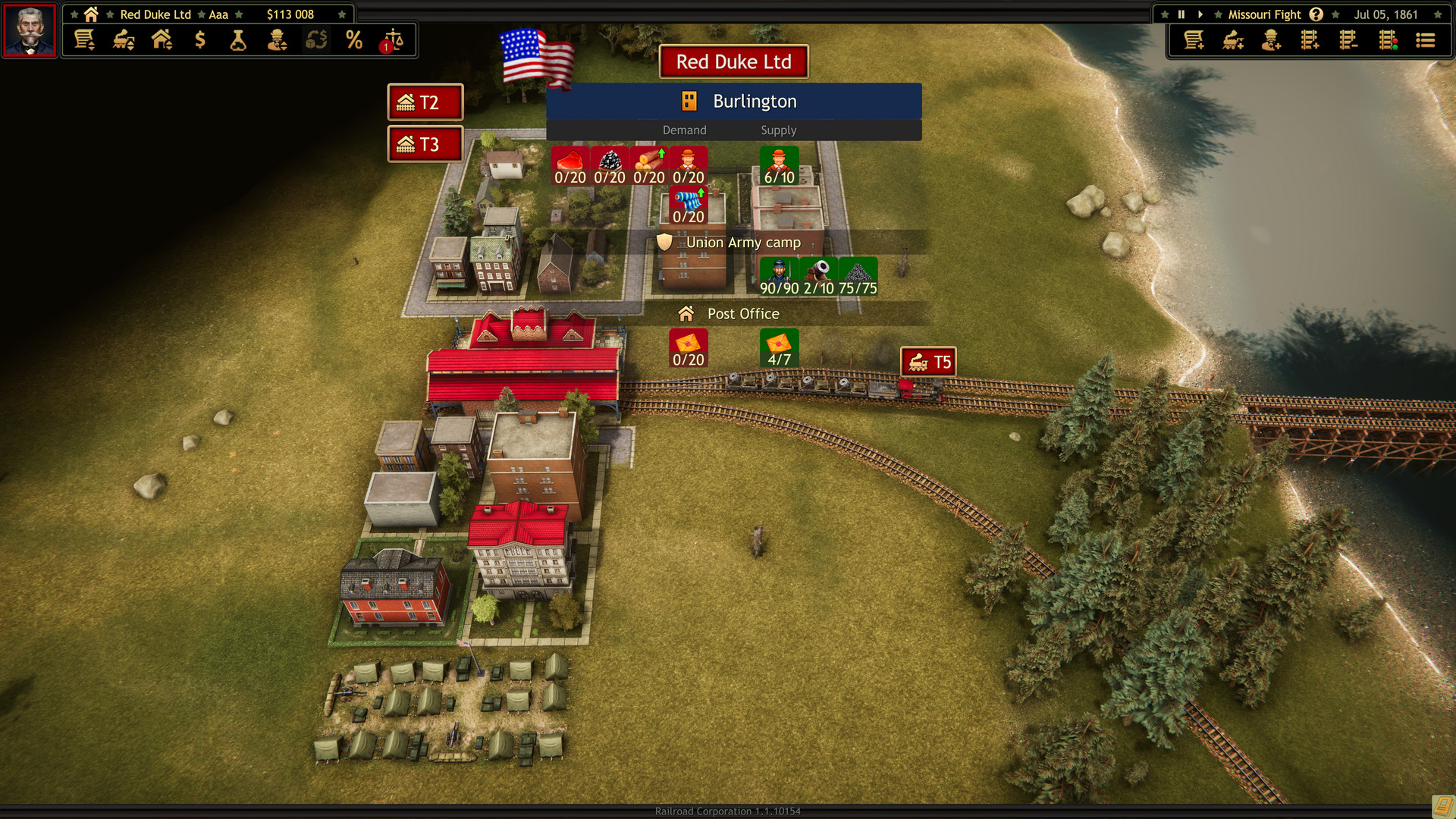 Railroad Corporation - Civil War screenshot screenshot 1