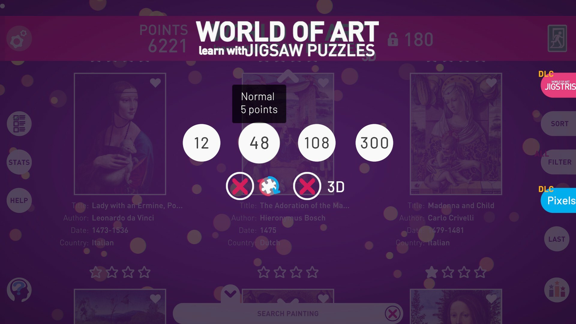 WORLD OF ART - learn with JIGSAW PUZZLES #6
