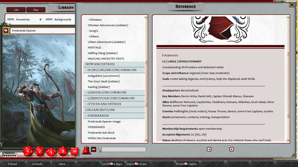 скриншот Fantasy Grounds - Pathfinder 2 RPG - Pathfinder Lost Omens Character Guide 1