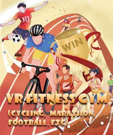 VR Fitness Gym (Cycling, Marathon, Football, etc)