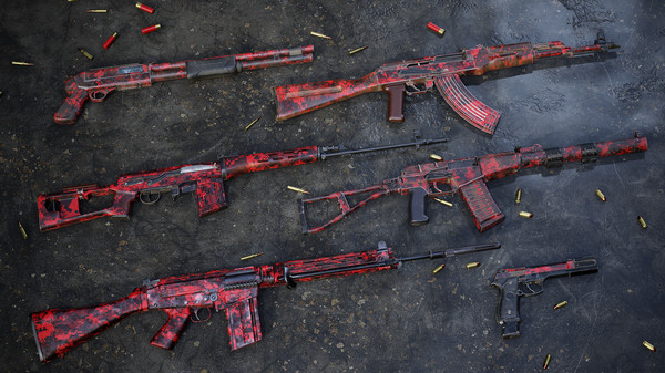 KHAiHOM.com - Insurgency: Sandstorm - Red Dark Weapon Skin Set