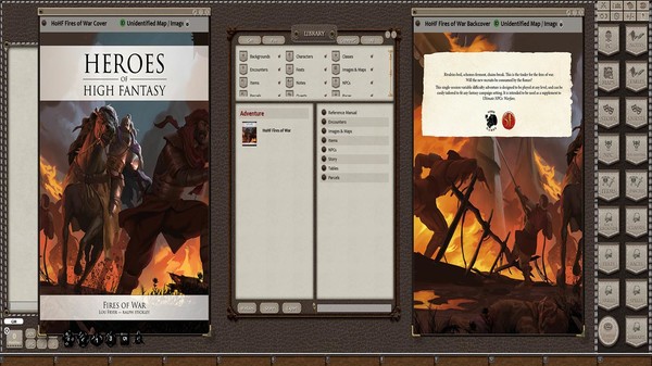 Fantasy Grounds - Heroes of High Fantasy: Fires of War