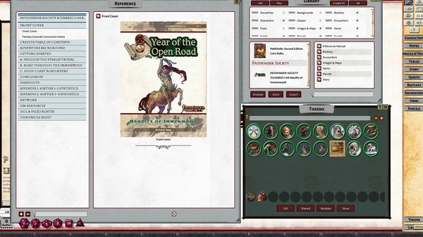 скриншот Fantasy Grounds - Pathfinder RPG - Pathfinder Society Scenario #1-04: Bandits of Immenwood 2