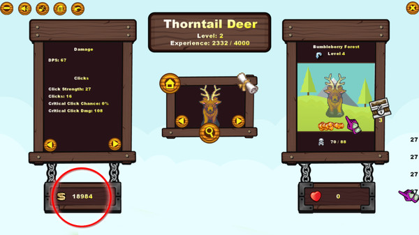 Creature Clicker - $5,000 Ingame Credits