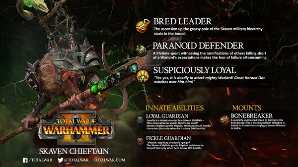скриншот Total War: WARHAMMER II - Skaven Chieftain 0