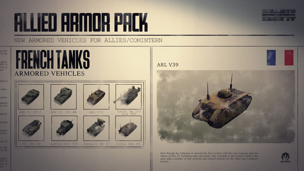 KHAiHOM.com - Hearts of Iron IV: Allied Armor Pack