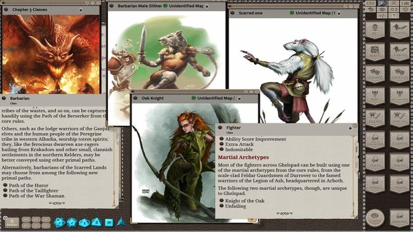 скриншот Fantasy Grounds - Scarred Lands Player's Guide 1