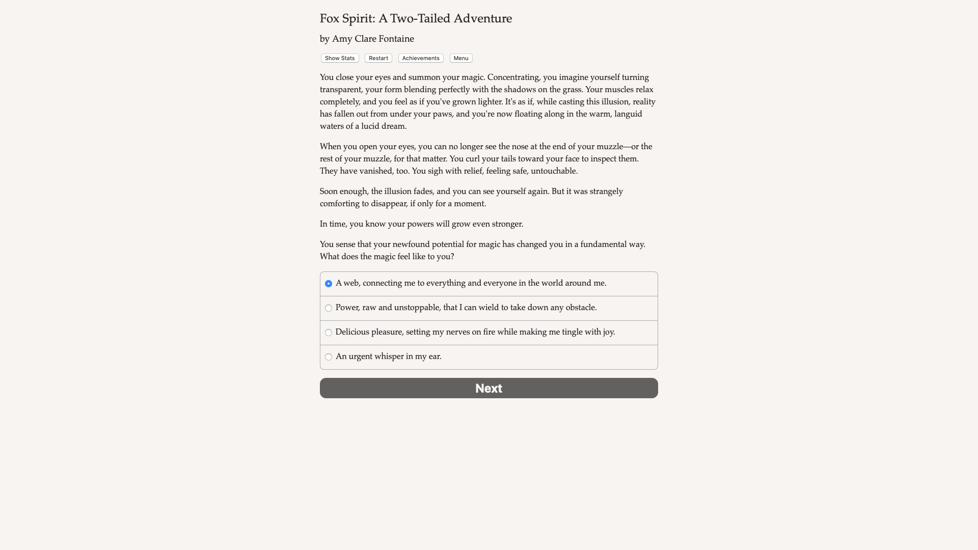 Fox Spirit: A Two-Tailed Adventure Demo #0