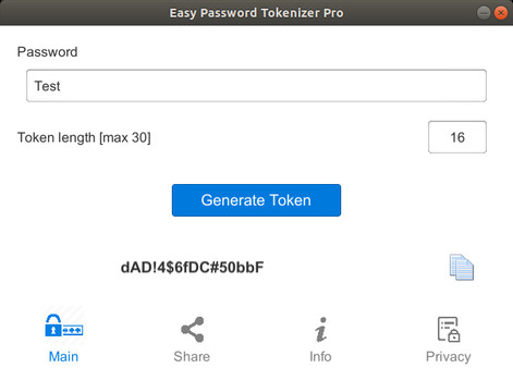 скриншот Easy Password Tokenizer Pro 2