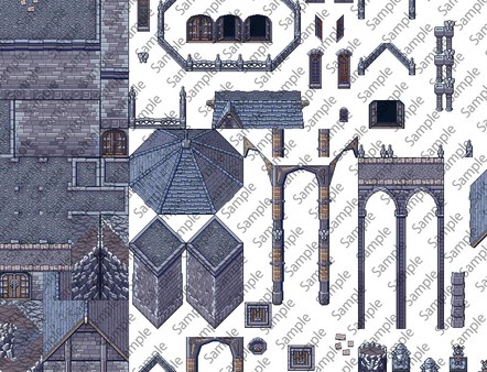 скриншот RPG Maker MV - Gothic Castle Tiles 2