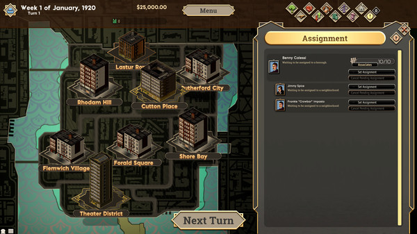 The Commission 1920: Organized Crime Grand Strategy game for Linux 1