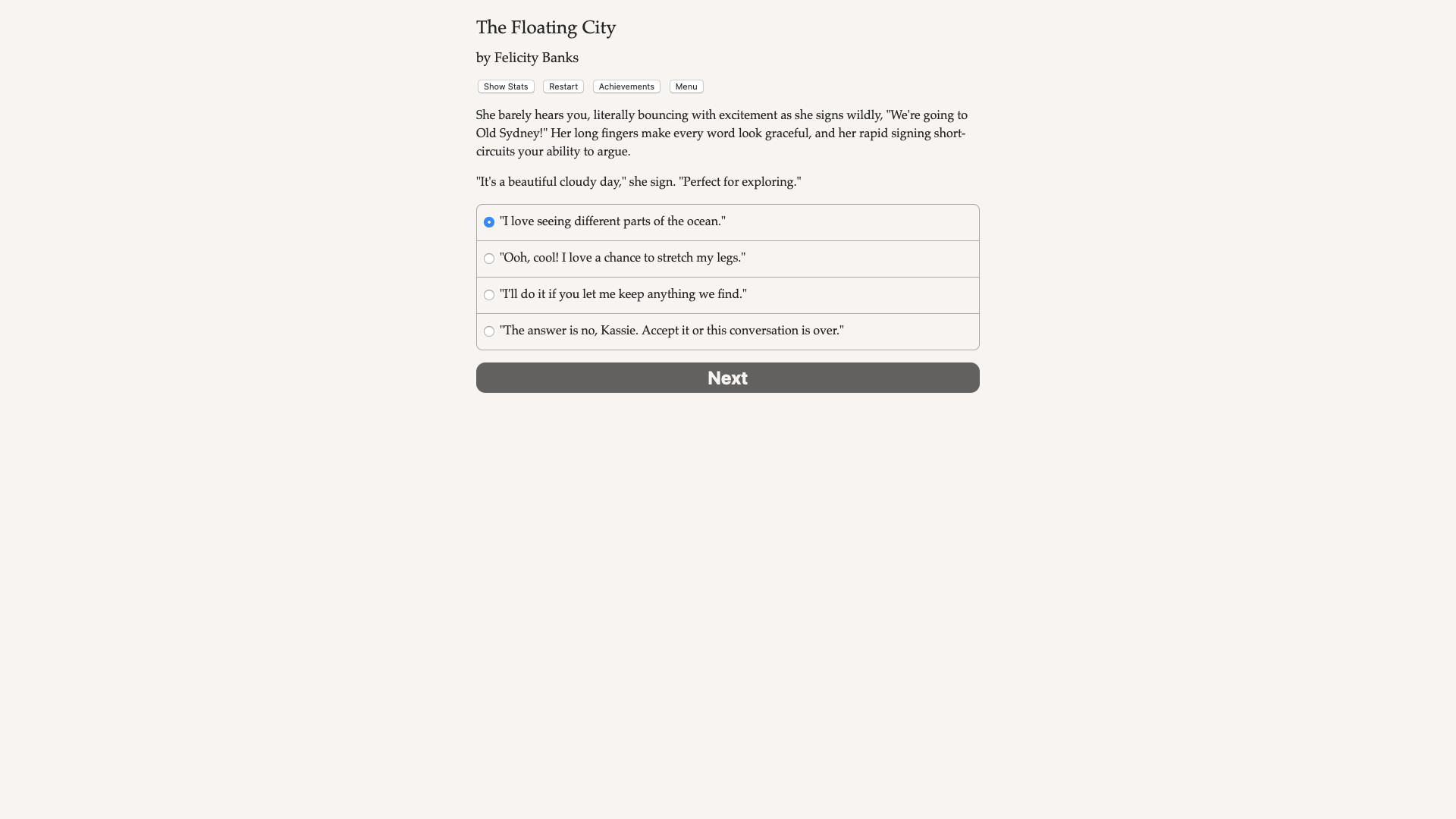 The Floating City screenshot 1