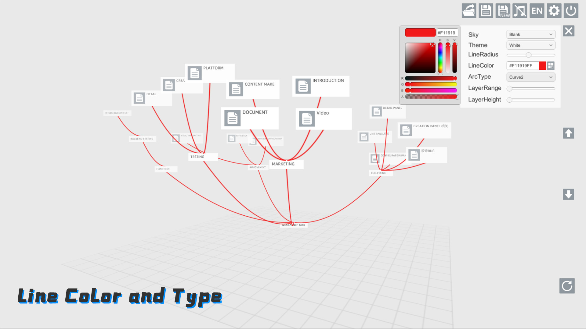 3ZENTREE - 3D NODE BASED INFORMATION SYSTEM Demo #2