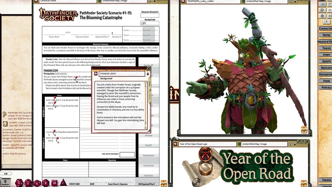 Fantasy Grounds - Pathfinder RPG 2 - Society Scenario #1-15: The Blooming Catastrophe Featured Screenshot #1