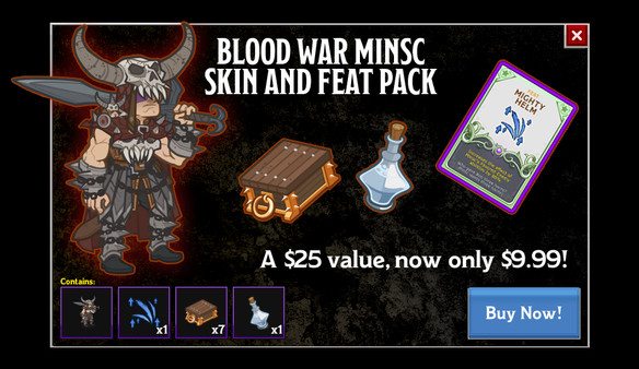 скриншот Idle Champions - Blood War Minsc Skin & Feat Pack 0