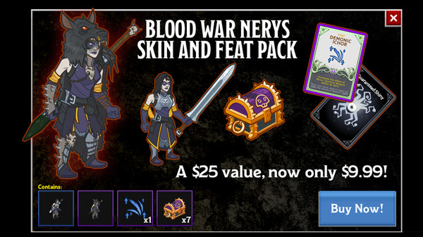 скриншот Idle Champions - Blood War Nerys Skin & Feat Pack 0