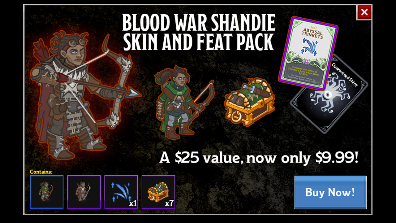 Idle Champions - Blood War Shandie Skin & Feat Pack / Gameru.net