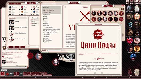 скриншот Fantasy Grounds - Vampire: The Masquerade, The Camarilla 4