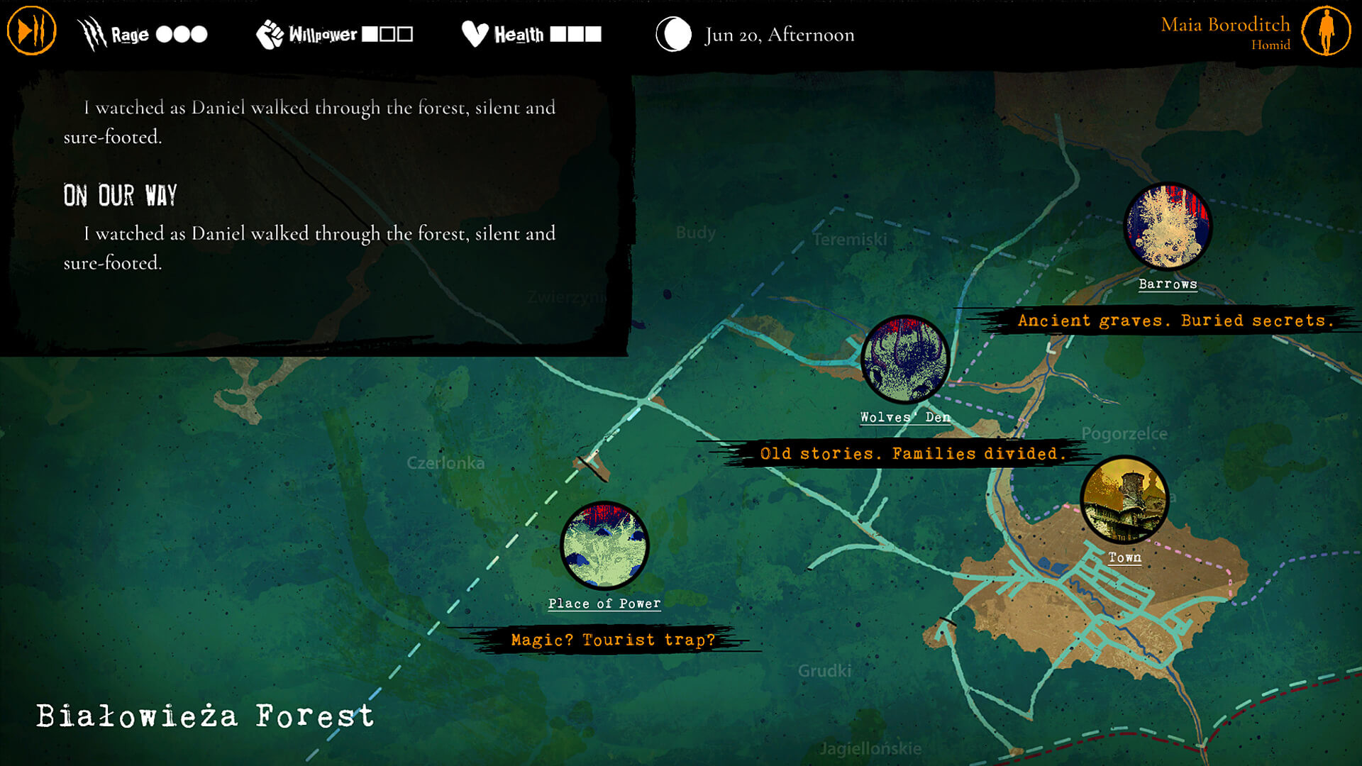 Werewolf: The Apocalypse - Heart of the Forest - Map