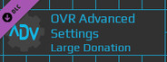 OVR Advanced Settings: Large Donation