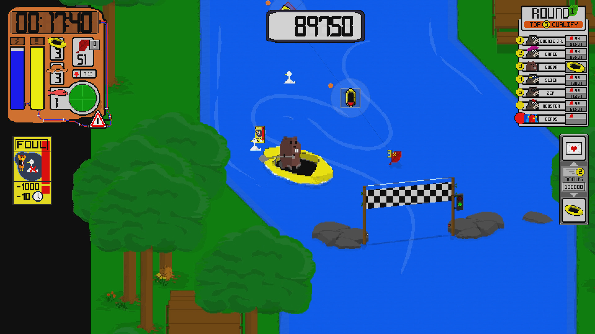 Run Beaver Run Board Game - Fun Family Game For Kids Ages 5+, 2-4 Players, No Batteries Needed