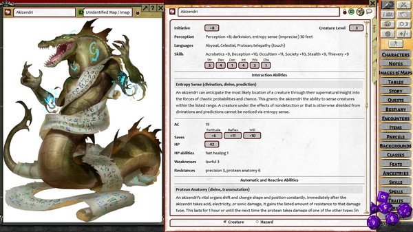 скриншот Fantasy Grounds - Pathfinder 2 RPG - Bestiary 2 0