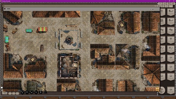 скриншот Fantasy Grounds - Black Scrolls Medieval Fantasy City (Map Tile Pack) 3