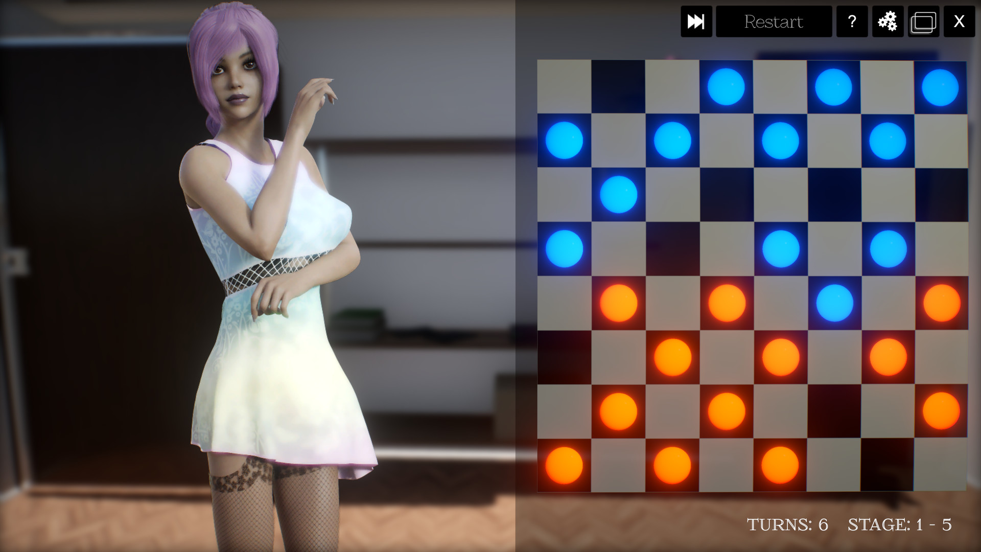 Скидка на 3D Hentai Checkers. Additional Girls 1