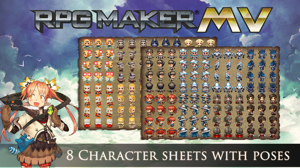 RPG Maker MZ - MV Cover Art Characters Pack