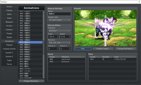 скриншот RPG Maker MZ - 3D Particle Effect Pack 0