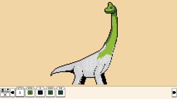 скриншот Coloring Pixels - Dinosaurs Pack 3