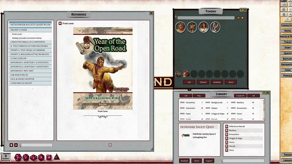 скриншот Fantasy Grounds - Pathfinder 2 RPG - Pathfinder Society Quest #2: Unforgiving Fire 1