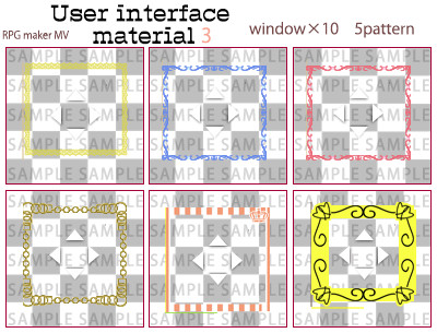 RPG Maker MV - User Interface Material 3 for steam