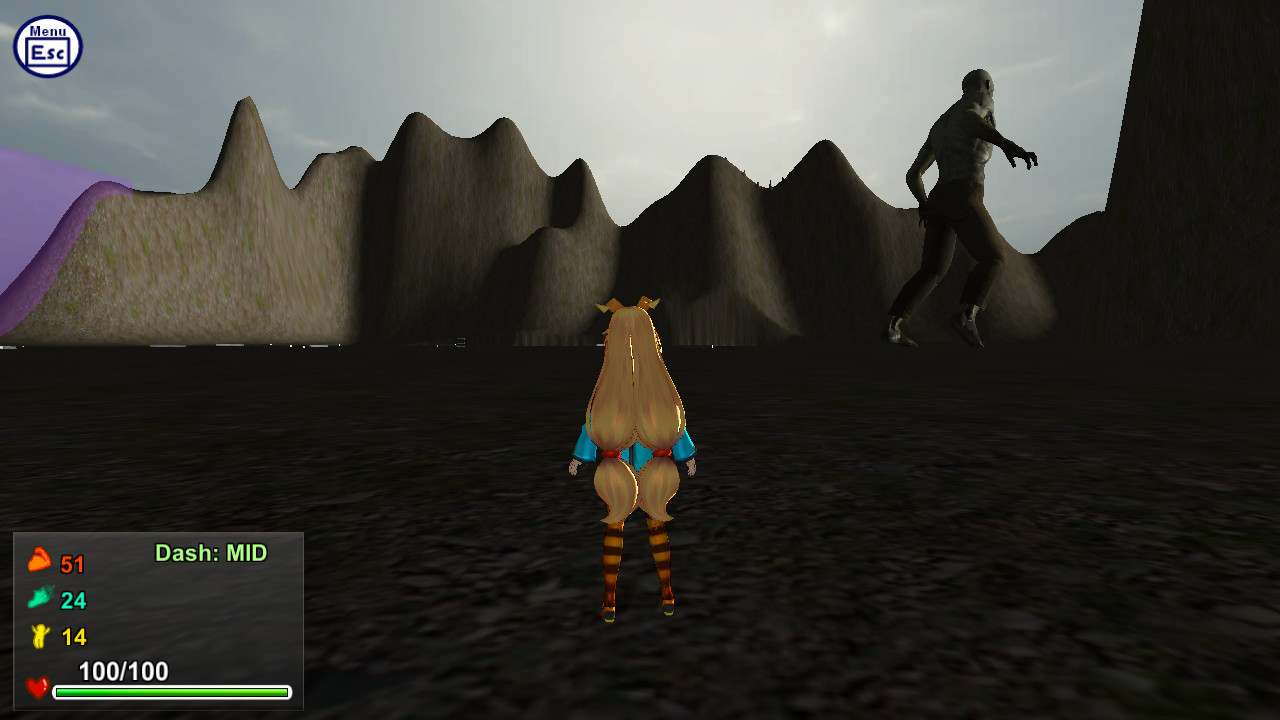 Attack of the Gigant Zombie vs Unity chan Demo #4