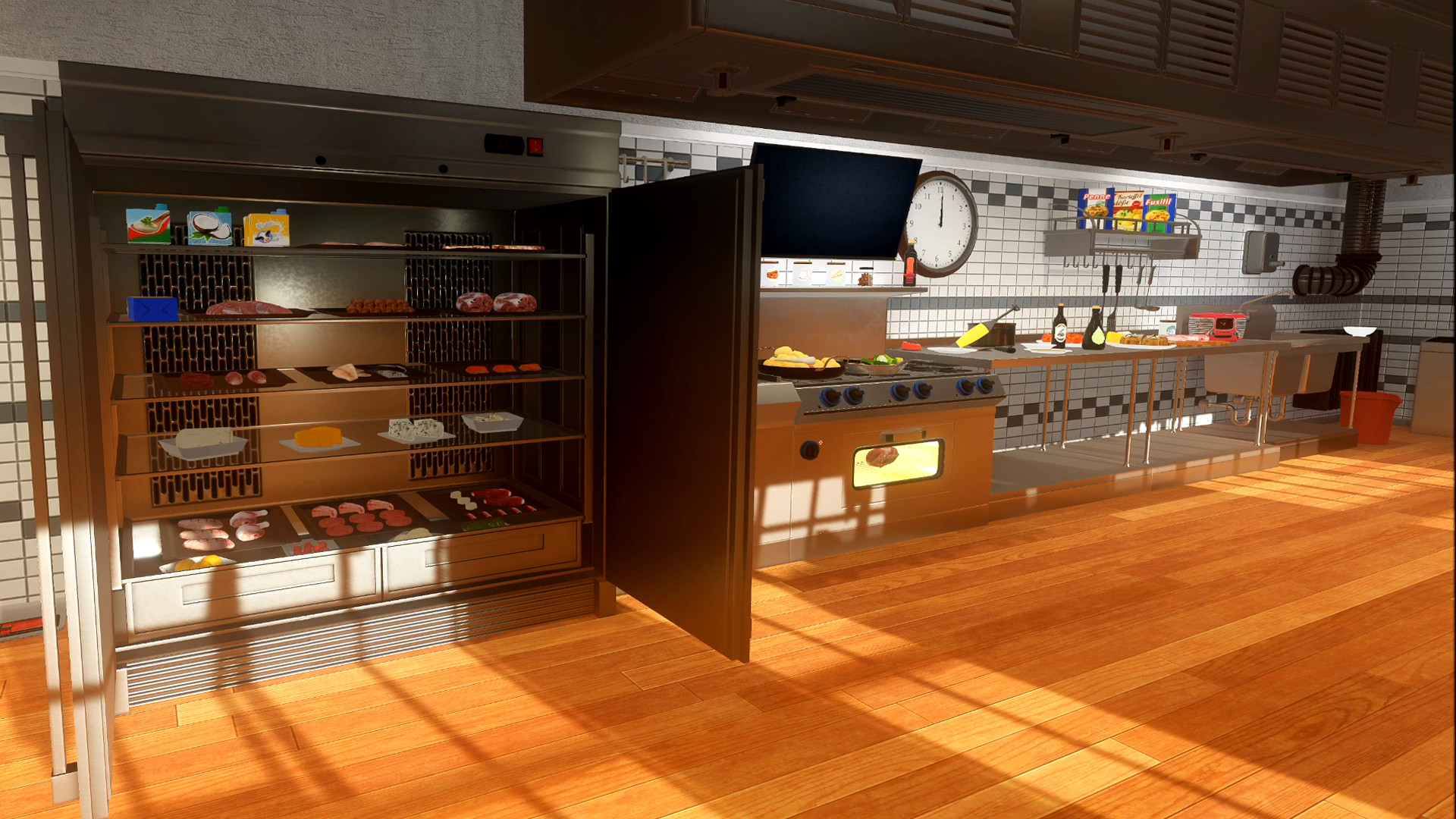 This is a VR cooking simulator that lets you be a professional