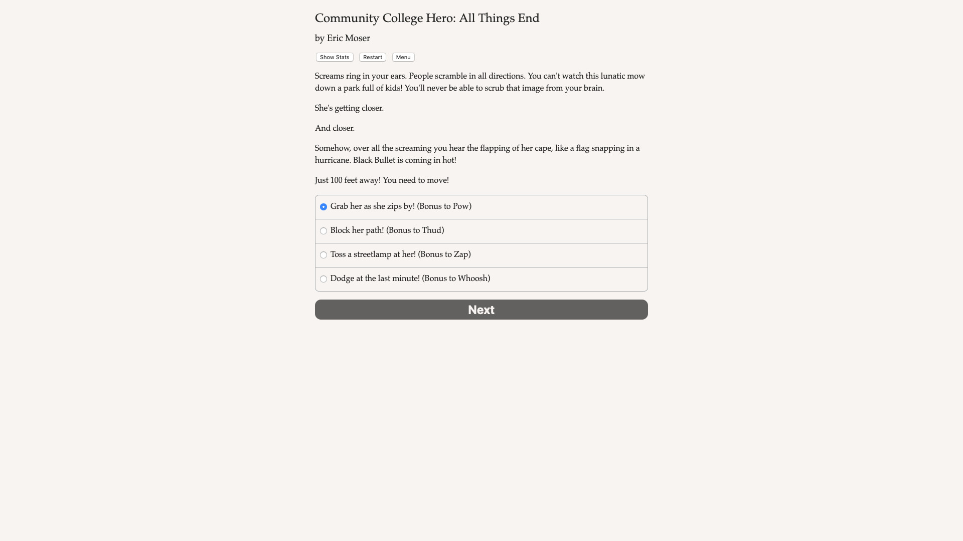 Community College Hero: All Things End #0