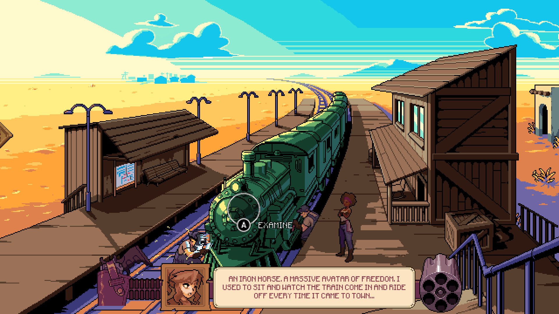 Dead Horizon, a short and fully free point and click western