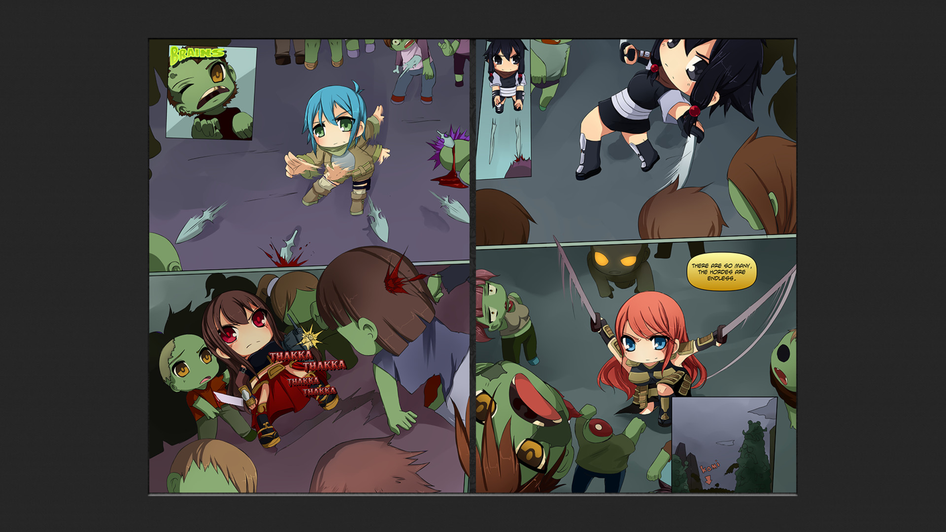 Chibi Wars Kinetic Novel screenshot 1