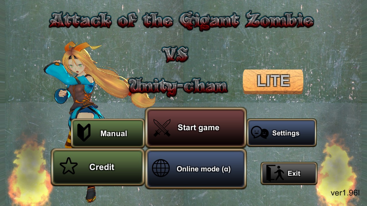 Attack of the Gigant Zombie vs Unity chan - LITE Featured Screenshot #1