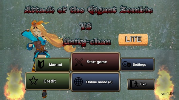 Attack of the Gigant Zombie vs Unity chan - LITE for steam
