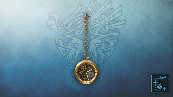 KHAiHOM.com - Monster Hunter World: Iceborne - Pendant: Mechanical Gold Watch