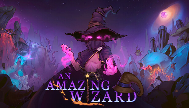 Imagen de la cápsula de "An Amazing Wizard" que utilizó RoboStreamer para las transmisiones en Steam